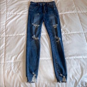 American Eagle Super Stretch Ripped Jeans
